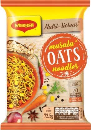 Maggi Nutri licious Oats Masala Instant Noodles Vegetarian  (72.5 g)